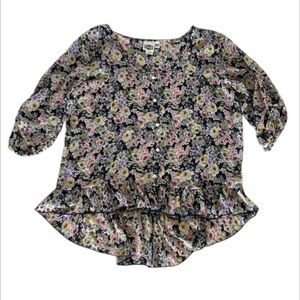 RODS western wear size XL floral blouse